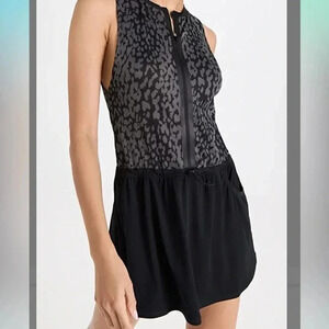 Varley Lagoda Tennis Dress Shadow Animal Size XL